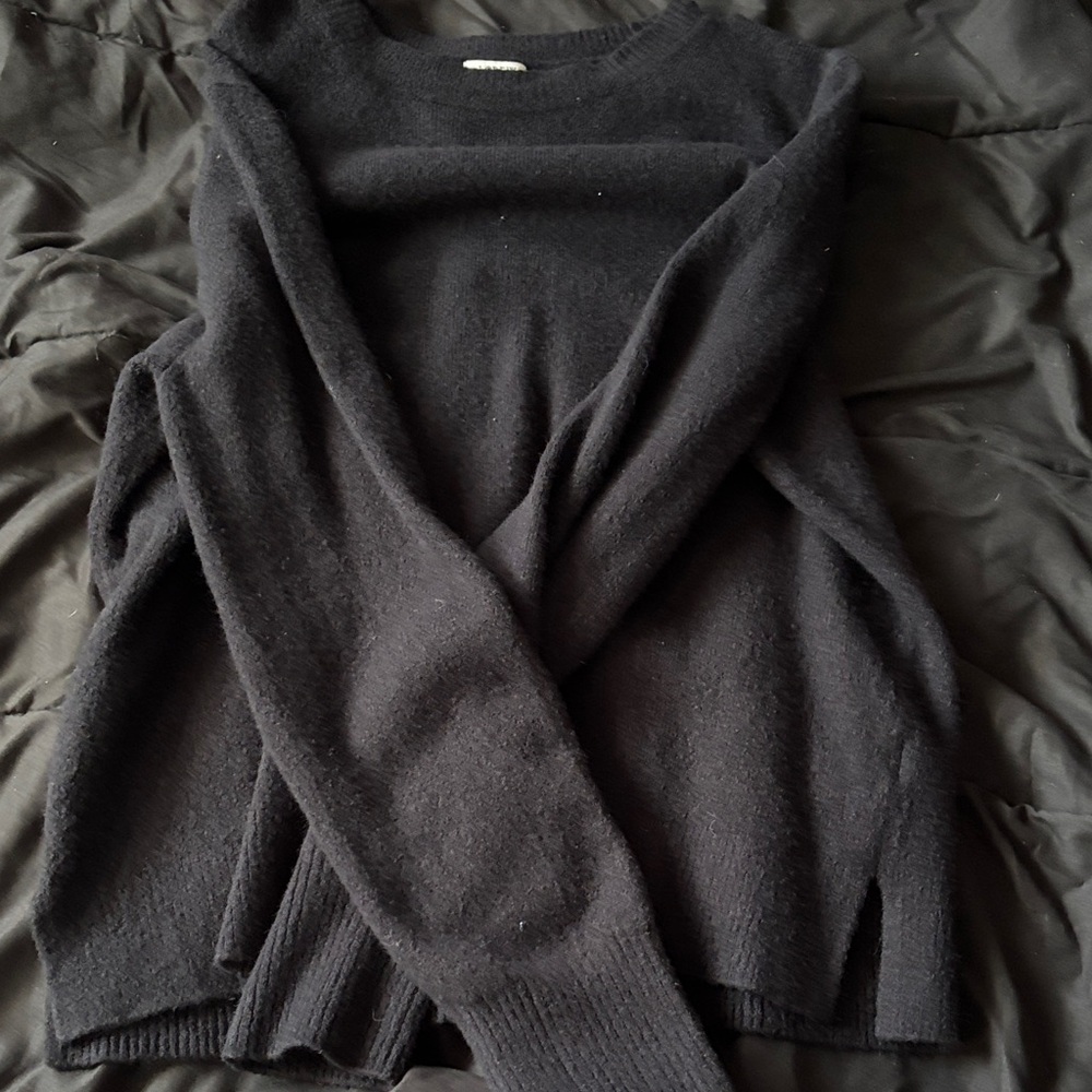 J. Crew Women's Black Crew Neck Sweater